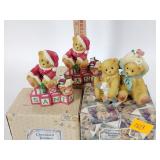 Cherished teddies figurines including Chelsea and