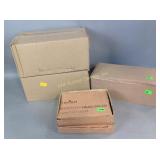 Chubby cow pins, file boxes, picture frames,