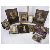 Vintage photographs including child on  Horse,