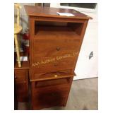 Night stands, wood, qty 2, scratches