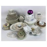 Gibson dinnerware, graniteware plates, Mason