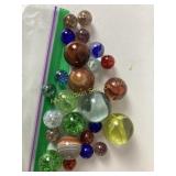 Marbles, vintage, shooters, variety, jadeite