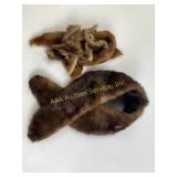 Fur collar and fur pieces