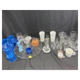 Assorted Glassware, Milk Glass and Porcelainware