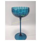 Mid Century Empoli Italian art glass compote