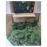 Christmas greenery, small Christmas tree