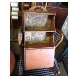 Wall shelf, 40x17", missing knob on drop down