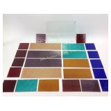 Stained glass pieces