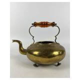 Brass Tea Kettle with Amber Handle - missing top
