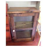 Vintage wooden small cabinet, 24 x 16 x 9", has