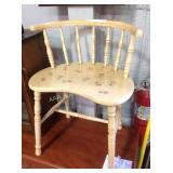 Painted wooden side chair