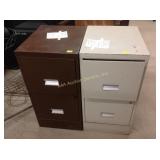 2 drawer file cabinet, qty 2, rust