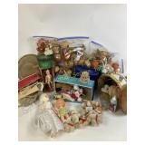 Craft supplies including dolls doll parts,