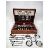 Silverware - assortment, and case