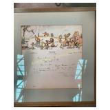 Puppeteer Tony Sarg  letterhead circa 1940 framed