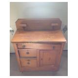 Vintage country cottage commode 38" x 30" x 14"