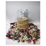 Christmas decor, nativity pieces, ornaments,