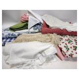 Place mats, curtains, tablecloths, apron