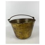 Brass coated Copper Pail with handle 12x8