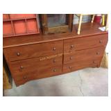 Pressed wood dresser