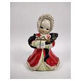 Vintage ceramic Christmas planter - some paint