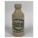 A. pink & Sons ginger beer crock bottle