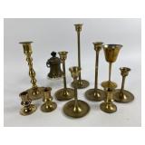 Brass candlesticks, variety of sizes, Austria
