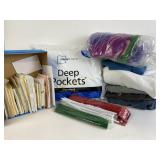 Craft supplies, toulle, pillow, envelopes, used