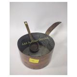 Copper pot and scoop