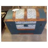 Vintage painted steamer trunk 21" x 30"