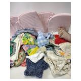 Seat cushions, oven pads, linens, small rug