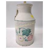 Metal Honey Hill Chicago jug, item measures