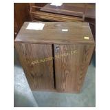 Pressed wood VHS cabinet 30x23", has key