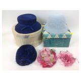 Vintage hats and rough condition hat boxes