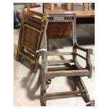 Chair frame, folding chairs qty 3