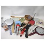 Hand mirrors, thermometer, misc.