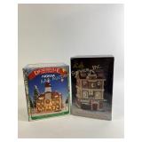 Dickensville  Porcelain lighted house and Dickens