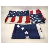 Knitting supplies, afghans, flags, women