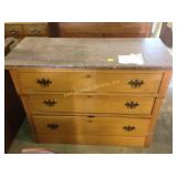 Antique marble top chest of drawers 31 x 40 17