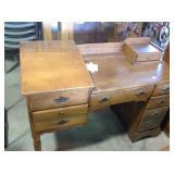 Vintage oak desk, 48x30