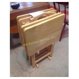 TV tray set, 4 pc.