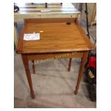 Desk, wood, paint mark, 26 x 21 x 33