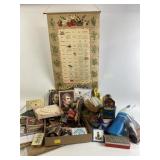 Small basket, metal stars, Maple syrup tin and