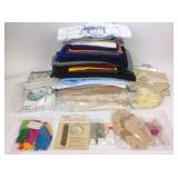 Craft fabric including felt, needlepoint projects