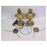 Brass lamps and parts