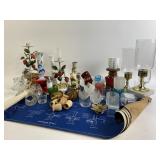 Candleholders, vases, candle, home blueprints
