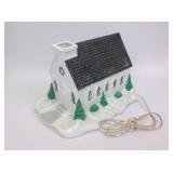Ceramic lighted church, missing steeple