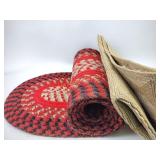Braided Rug Runner approx 9x2ft, Jute Rug 46x35