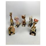 Small Stuffed Animals mounted on stands (6 to 10