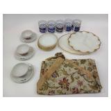 Apollo 13 drinking glasses, Japanese tea cups a